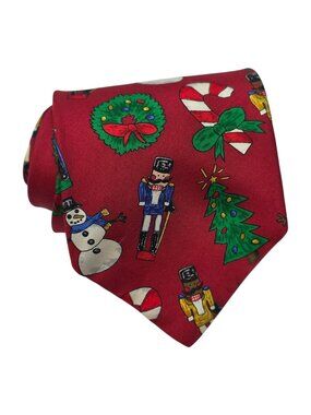 The Save The Children Nutty Nutcracker Christmas Silk Tie Holiday